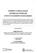 INTERNET E SOCIAL MEDIA - RISCHIO DA CENSURARE O NUOVA OCCASIONE DI EDUCAZIONE?